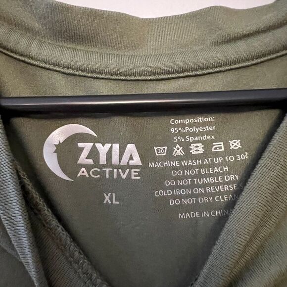 Zyia Active Women's Sleeveless Kettle Moon Olive Green size XL - Picture 7 of 7